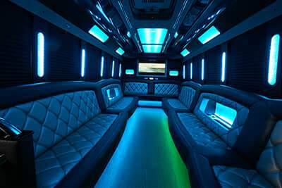 Sound system on party bus